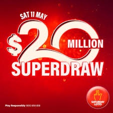 Experience the Excitement of the Upcoming Saturday Lotto SuperDraw: $20 Million Australian Dollars Jackpot Up for Grabs!